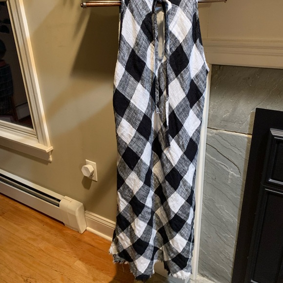 Black and White Checkered Sundress - Picture 3 of 9